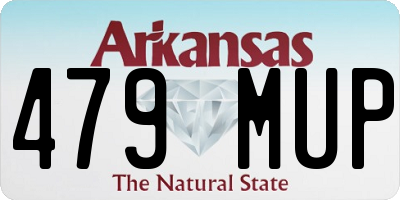 AR license plate 479MUP