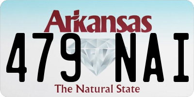 AR license plate 479NAI