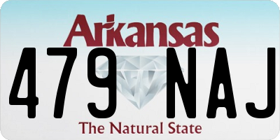AR license plate 479NAJ