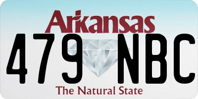 AR license plate 479NBC