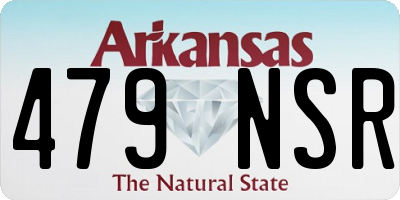 AR license plate 479NSR