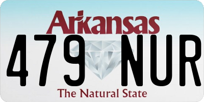 AR license plate 479NUR