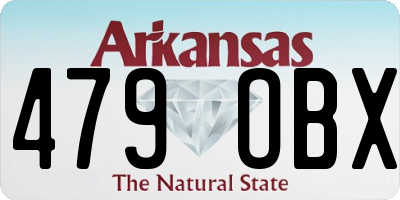 AR license plate 479OBX