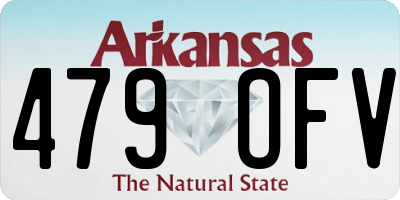 AR license plate 479OFV