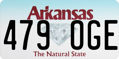 AR license plate 479OGE