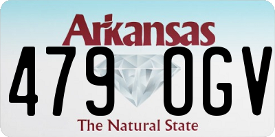 AR license plate 479OGV