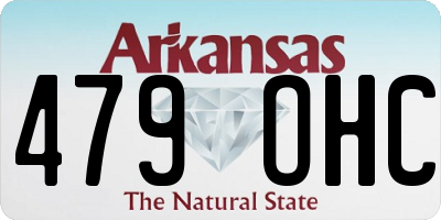 AR license plate 479OHC