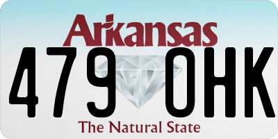 AR license plate 479OHK