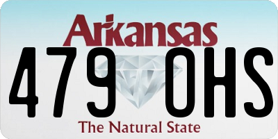 AR license plate 479OHS
