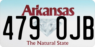 AR license plate 479OJB