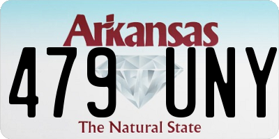 AR license plate 479UNY