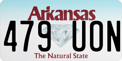 AR license plate 479UON