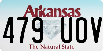 AR license plate 479UOV