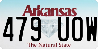 AR license plate 479UOW