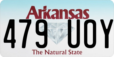 AR license plate 479UOY