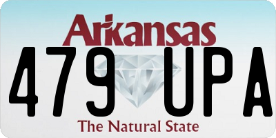 AR license plate 479UPA