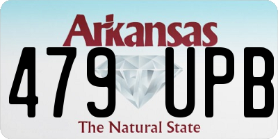 AR license plate 479UPB