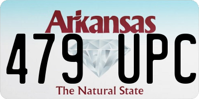 AR license plate 479UPC