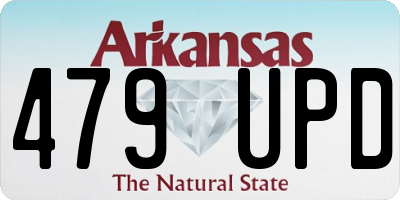 AR license plate 479UPD