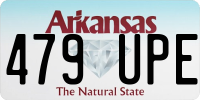 AR license plate 479UPE
