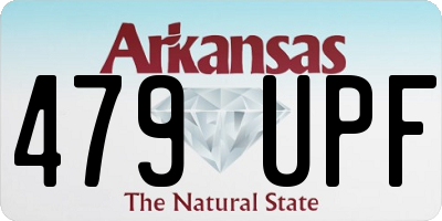 AR license plate 479UPF