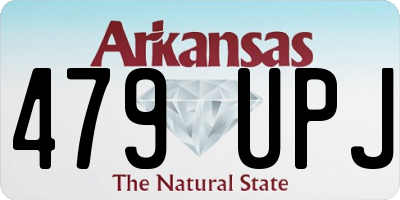 AR license plate 479UPJ