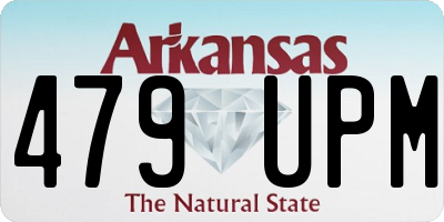 AR license plate 479UPM