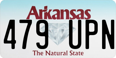 AR license plate 479UPN