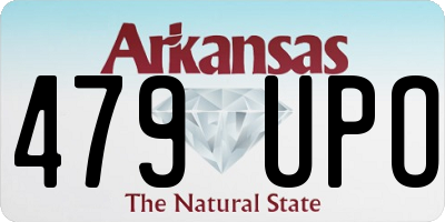 AR license plate 479UPO