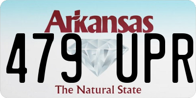 AR license plate 479UPR