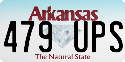 AR license plate 479UPS
