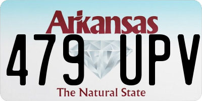AR license plate 479UPV
