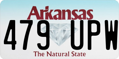 AR license plate 479UPW