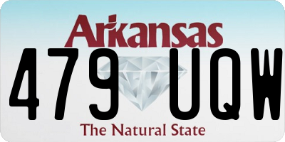 AR license plate 479UQW