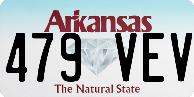 AR license plate 479VEV