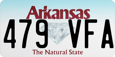 AR license plate 479VFA