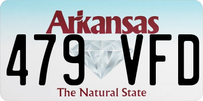 AR license plate 479VFD