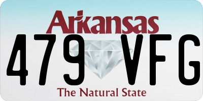 AR license plate 479VFG