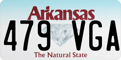 AR license plate 479VGA