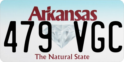 AR license plate 479VGC
