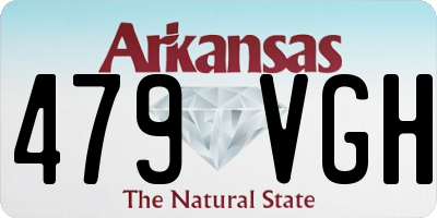 AR license plate 479VGH