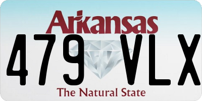 AR license plate 479VLX
