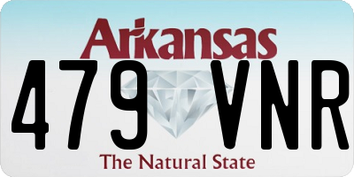AR license plate 479VNR