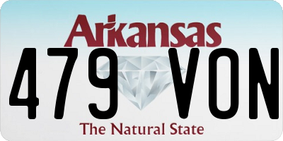 AR license plate 479VON
