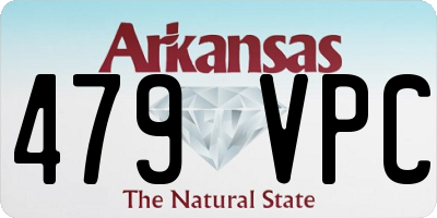 AR license plate 479VPC