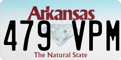AR license plate 479VPM