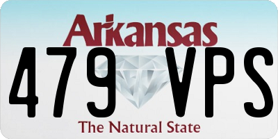AR license plate 479VPS