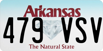 AR license plate 479VSV