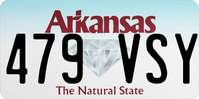 AR license plate 479VSY
