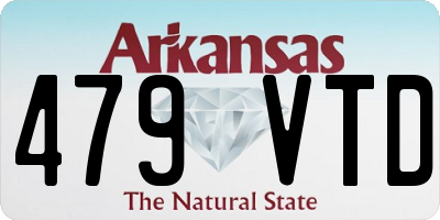 AR license plate 479VTD
